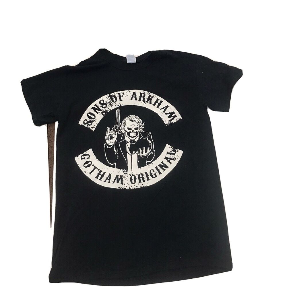 Sons of Arkham Gotham Original T-Shirt Men's S Black.Logo Batman Joker
